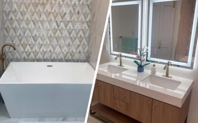 Luxury Gold-Accented Bathroom Remodel in Carrollton, TX