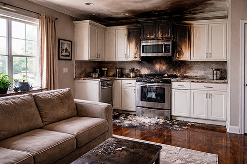 residential fire damage